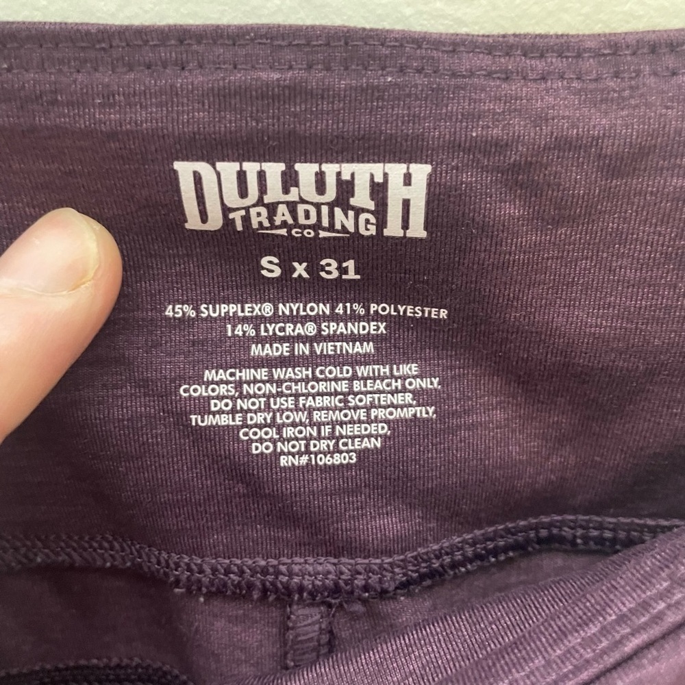 Duluth NoGA Classic Slim Leg Pant Legging Womens S - Picture 6 of 6